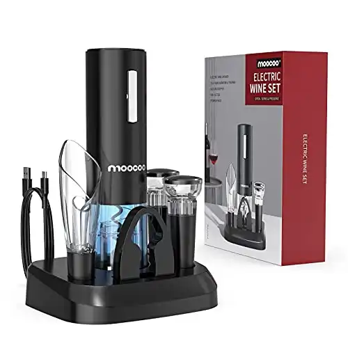 Electric Wine Opener with Charging Base, Cordless
