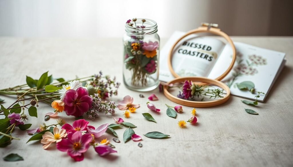 diy pressed flowers materials