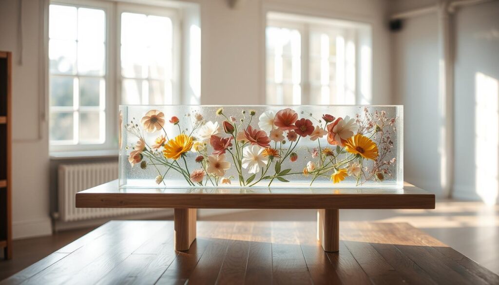 pressed flower resin art