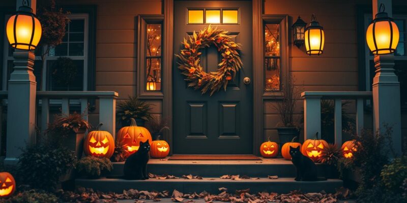 Cozy Halloween Porch Lighting Ideas