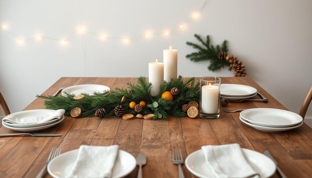 budget-friendly christmas table decor